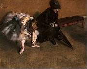 Edgar Degas Waiting oil painting artist